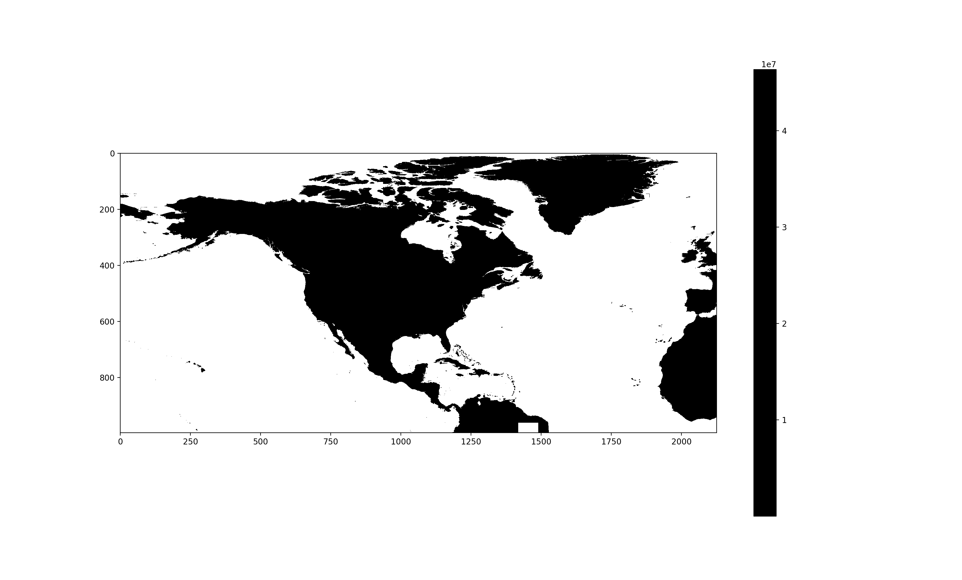 North-east globe above sea level